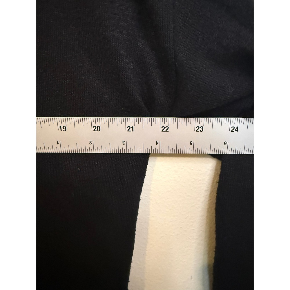 Dip Cowl Neck Top Womens Medium Black Excellent Eco-Friendly Long Sleeve Knit - Picture 4 of 6